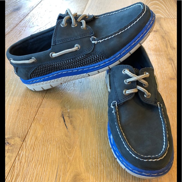 Sperry Topsider Blue Mens Boat Shoes 7 